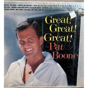 PAT BOONE: Great! Great! Great! (33 RPM Vinyl LP) (Mono) DOT‎ Records